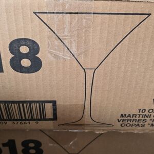 Libby Vina 10oz Martini Glasses 12pcs Set - Clear Glass